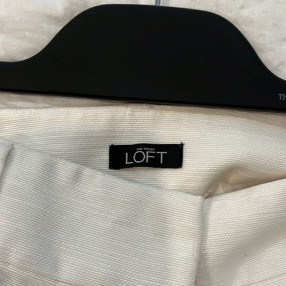 Loft white slacks - Picture 6 of 8